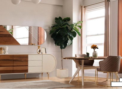 Dining room Luxury Chair Dining set Dining table Table Chairs White Set 8pcs